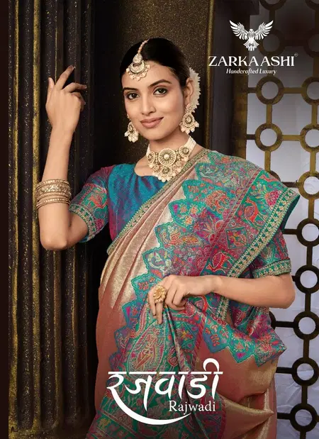 Rajwadi By Zarkaashi Tissue Designer Saree Bulk Orders In India